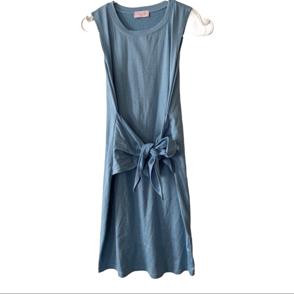 Blue bodycon tank dress